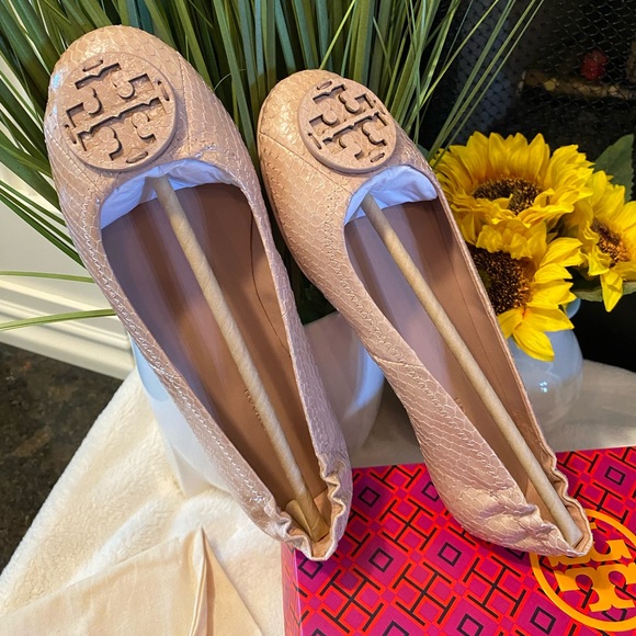 ✨Authentic ✨TORY BURCH MINNIE TRAVEL BALLET - Picture 3 of 10